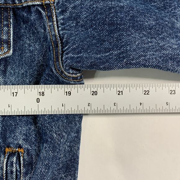 Vintage 80s Levis Acid Wash Denim Trucker Jean Jacket USA 4 Pocket XS Unisex - Picture 7 of 10